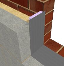 Easi Cavity Closer 50mm to 100mm x 2.4m Silver EPS "One Size Fits All" 